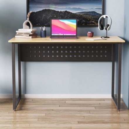 Комп'ютерний стіл Ferrum-decor Майк 75x100x60 чорний ДСП Дуб Сан-Марино 16мм (FRD-103850) Комп'ютерний стіл Ferrum-decor Майк 75x100x60 чорний ДСП Дуб Сан-Марино 16мм (FRD-103850)