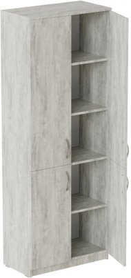 Шафа Анжело Ferrum-decor на 5 полиць із 4 дверима 1900x700x380 ДСП Бетон 16 мм (FRD-105042)
