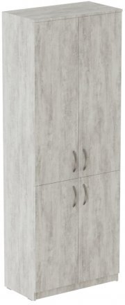 Шафа Анжело Ferrum-decor на 5 полиць із 4 дверима 1900x700x380 ДСП Бетон 16 мм (FRD-105042)