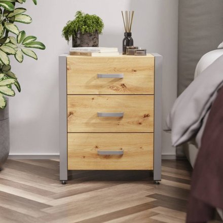 Тумба універсальна Ferrum-decor Вів'єн 3 50x41x40 сірий ДСП Дуб Сан-Марино 16мм (FRD-104197) Тумба універсальна Ferrum-decor Вів'єн 3 50x41x40 сірий ДСП Дуб Сан-Марино 16мм (FRD-104197)