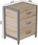 Тумба універсальна Ferrum-decor Вів'єн 3 50x41x40 сірий ДСП Дуб Сан-Марино 16мм (FRD-104197)