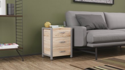 Тумба універсальна Ferrum-decor Вів'єн 3 50x41x40 сірий ДСП Дуб Сан-Марино 16мм (FRD-104197) Тумба універсальна Ferrum-decor Вів'єн 3 50x41x40 сірий ДСП Дуб Сан-Марино 16мм (FRD-104197)