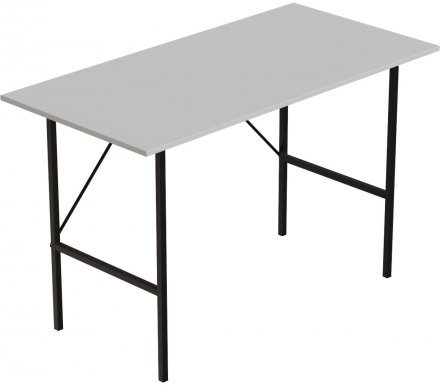 Стіл письмовий Line Тайм Ferrum-decor 750x1200x600 Чорний метал ДСП Біле 16 мм (FRD-104885)