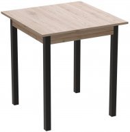 Стіл кухонний Ferrum-decor Агата 75x80x80 Чорний ДСП Сан-Марино 16мм (FRD-105637)