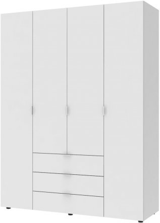 Шафа розпашна для одягу Doros Гелар 155х49,5х203,4 см Білий (DRS-011100) Шафа розпашна для одягу Doros Гелар 155х49,5х203,4 см Білий (DRS-011100)