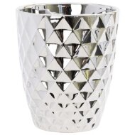 Кашпо для квітів Mirror Silver кераміка 14 дзеркальний із фактурою 58685 Кашпо для квітів Mirror Silver кераміка 14 дзеркальний із фактурою 58685