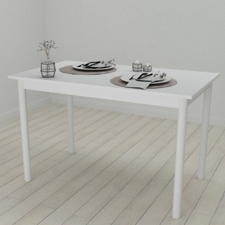 Стіл кухонний Ferrum-decor Беніта 75x120x60 Білий ДСП Біле 16мм (FRD-106266) Стіл кухонний Ferrum-decor Беніта 75x120x60 Білий ДСП Біле 16мм (FRD-106266)