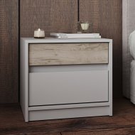 Тумба приліжкова Еверест Стайл-500 50,2х39х44,2 см Кашемір/Дуб крафт сірий (DTM-071160) Тумба приліжкова Еверест Стайл-500 50,2х39х44,2 см Кашемір/Дуб крафт сірий (DTM-071160)