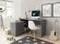 Стіл офісний письмовий Perfect Home Тео / Teo 3S/138 з 3 шухлядами Графіт (PFH-091166)