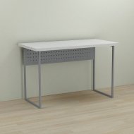 Письмовий стіл Ferrum-decor Майк 76x140x70 сірий ДСП Біле 32мм (FRD-101822)