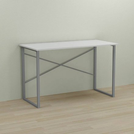 Письмовий стіл Ferrum-decor Дейв 75x120x60 сірий ДСП Біле 16мм (FRD-102368)