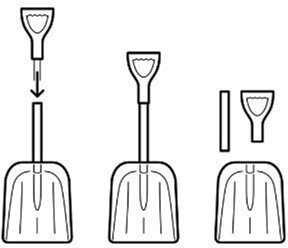 Лопата для прибирання снігу Armstrong Auto складана для авто 27х89 см лайм 59468 Лопата для прибирання снігу Armstrong Auto складана для авто 27х89 см лайм 59468