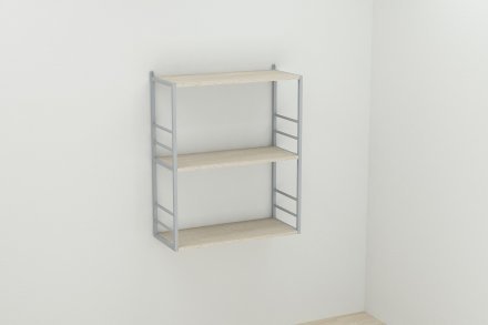 Книжкова полиця універсальна Ferrum-decor Стім 2 74x63x26 сірий ДСП Дуб Сонома 16мм (FRD-104118) Книжкова полиця універсальна Ferrum-decor Стім 2 74x63x26 сірий ДСП Дуб Сонома 16мм (FRD-104118)