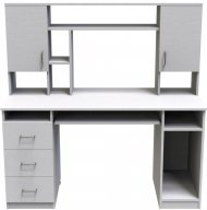 Стіл комп'ютерний Анжело Ferrum-decor 1400x1422x600 ДСП Біле 16 мм (FRD-104704) Стіл комп'ютерний Анжело Ferrum-decor 1400x1422x600 ДСП Біле 16 мм (FRD-104704)