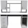 Стіл комп'ютерний Анжело Ferrum-decor 1400x1422x600 ДСП Біле 16 мм (FRD-104704)