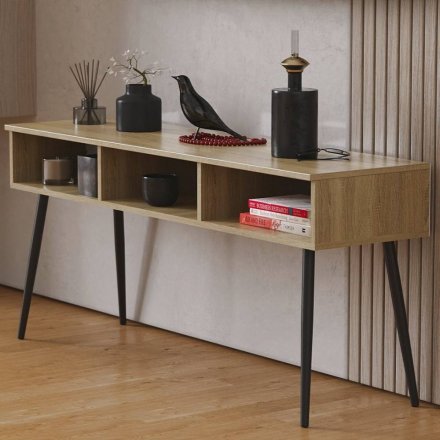 Тумба під телевізор Кентук Ferrum-decor 45x139x38 Чорний метал ДСП Дуб Сонома 16 мм (FRD-106730) Тумба під телевізор Кентук Ferrum-decor 45x139x38 Чорний метал ДСП Дуб Сонома 16 мм (FRD-106730)