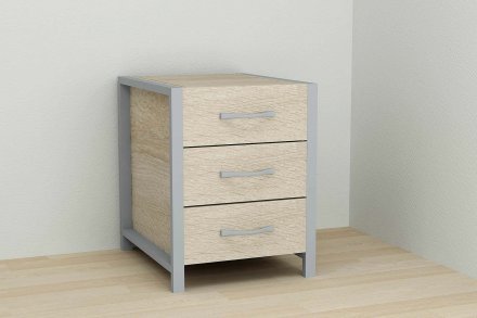 Тумба універсальна Ferrum-decor Вів'єн 3 50x41x40 сірий ДСП Дуб Сонома 16мм (FRD-104198) Тумба універсальна Ferrum-decor Вів'єн 3 50x41x40 сірий ДСП Дуб Сонома 16мм (FRD-104198)