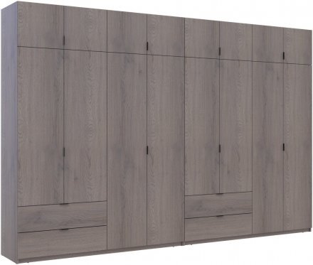 Комплект шаф для одягу Doros Лукас (2 шт.) 360х50х240 см Канноло (DRS-011859) Комплект шаф для одягу Doros Лукас (2 шт.) 360х50х240 см Канноло (DRS-011859)