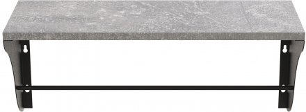 Настінна полиця Ferrum-decor Комфі 260x600x240 метал Чорний ДСП Бетон 16 мм (FRD-102743) Настінна полиця Ferrum-decor Комфі 260x600x240 метал Чорний ДСП Бетон 16 мм (FRD-102743)