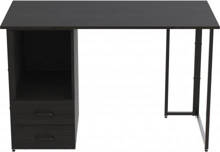 Комп'ютерний стіл Ferrum-decor Отто 76x120x70 чорний ДСП Сосна Кембра 32мм (FRD-103600)
