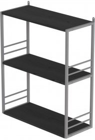 Книжкова полиця універсальна Ferrum-decor Стим 2 74x63x26 сірий ДСП Сосна Кембра 16мм (FRD-104120)
