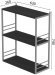 Книжкова полиця універсальна Ferrum-decor Стим 2 74x63x26 сірий ДСП Сосна Кембра 16мм (FRD-104120)