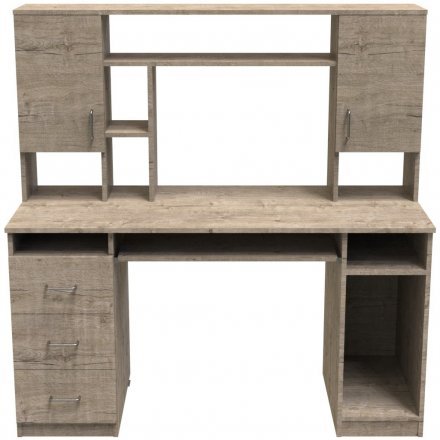 Стіл комп'ютерний Анжело Ferrum-decor 1400x1422x600 ДСП Дуб Сан-Марино 16 мм (FRD-104705)