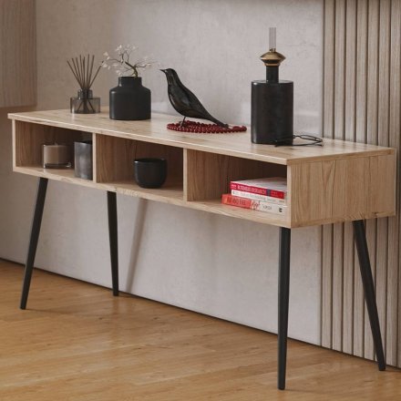 Тумба під телевізор Кентуки Ferrum-decor 45x139x38 Чорний метал ДСП Дуб Сан-Марино 16 мм (FRD-106732) Тумба під телевізор Кентуки Ferrum-decor 45x139x38 Чорний метал ДСП Дуб Сан-Марино 16 мм (FRD-106732)