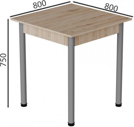 Стіл кухонний Ferrum-decor Агата 75x90x90 Сірий ДСП Сан-Марино 16мм (FRD-105639) Стіл кухонний Ferrum-decor Агата 75x90x90 Сірий ДСП Сан-Марино 16мм (FRD-105639)