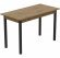 Стіл кухонний Ferrum-decor Маріо 75x120x80 Чорний ДСП Дуб Артизан 16мм (FRD-105739)