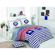 Постільна білизна BHPC 010 Dark Blue євро 200х220 см