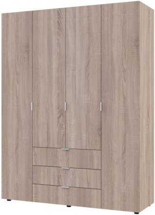 Шафа розпашна для одягу Doros Гелар 155х49,5х203,4 см Дуб сонома (DRS-011102) Шафа розпашна для одягу Doros Гелар 155х49,5х203,4 см Дуб сонома (DRS-011102)