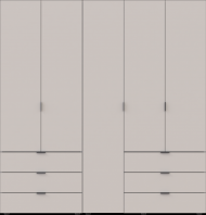 Комплект шаф для одягу Doros Гелар (2 шт.) 193,7х49,5х203,4 см Кашемір (DRS-011239) Комплект шаф для одягу Doros Гелар (2 шт.) 193,7х49,5х203,4 см Кашемір (DRS-011239)
