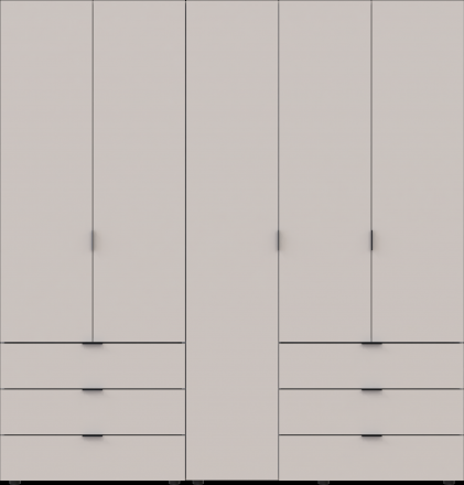 Комплект шаф для одягу Doros Гелар (2 шт.) 193,7х49,5х203,4 см Кашемір (DRS-011239) Комплект шаф для одягу Doros Гелар (2 шт.) 193,7х49,5х203,4 см Кашемір (DRS-011239)