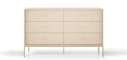 Комод Perfect Home Моно / Mono з 6 шухлядами і золотими ніжками MKS154 Беж пісочний (PFH-091209) Комод Perfect Home Моно / Mono з 6 шухлядами і золотими ніжками MKS154 Беж пісочний (PFH-091209)