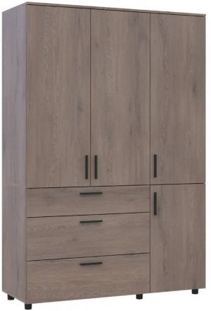 Шафа для одягу Doros Торн Кремона Канноло 3 ДСП/3Ш (полиці) 135х51.6х200 (DRS-012068) Шафа для одягу Doros Торн Кремона Канноло 3 ДСП/3Ш (полиці) 135х51.6х200 (DRS-012068)