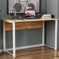 Комп'ютерний стіл Ferrum-decor Курт 75x100x70 білий ДСП Дуб Сан-Марино 16мм (FRD-102229)