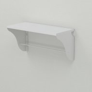 Настінна полиця Ferrum-decor Комфі 260x600x240 метал Білий ДСП Біле 16 мм (FRD-102744)