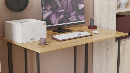 Комп'ютерний стіл Ferrum-decor Ханна 76x120x60 чорний ДСП Дуб Артизан 32мм (FRD-106236) Комп'ютерний стіл Ferrum-decor Ханна 76x120x60 чорний ДСП Дуб Артизан 32мм (FRD-106236)