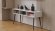 Тумба під телевізор Кентук Ferrum-decor 45x139x38 Чорний метал ДСП Білий 16 мм (FRD-106733)