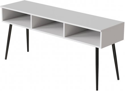 Тумба під телевізор Кентук Ferrum-decor 45x139x38 Чорний метал ДСП Білий 16 мм (FRD-106733) Тумба під телевізор Кентук Ferrum-decor 45x139x38 Чорний метал ДСП Білий 16 мм (FRD-106733)