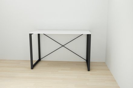 Письмовий стіл Ferrum-decor Серії Конект 75x120x600 чорний ДСП Біле 16мм (FRD-104201) Письмовий стіл Ferrum-decor Серії Конект 75x120x600 чорний ДСП Біле 16мм (FRD-104201)