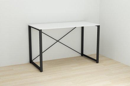 Письмовий стіл Ferrum-decor Серії Конект 75x120x600 чорний ДСП Біле 16мм (FRD-104201) Письмовий стіл Ferrum-decor Серії Конект 75x120x600 чорний ДСП Біле 16мм (FRD-104201)