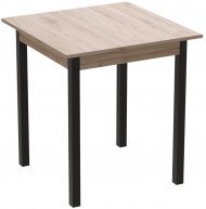 Стіл кухонний Ferrum-decor Агата 75x90x90 Чорний ДСП Сан-Марино 16мм (FRD-105640)