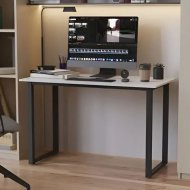 Стіл письмовий Кнап 2 Ferrum-decor 750x1000x700 Чорний метал ДСП Білий 16 мм (FRD-106410) Стіл письмовий Кнап 2 Ferrum-decor 750x1000x700 Чорний метал ДСП Білий 16 мм (FRD-106410)