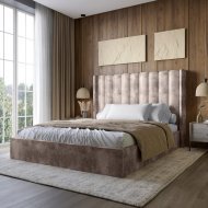 Двоспальне ліжко з підйомним механізмом LION Ніно 160x200 см SILK 105 Шоколадний (LION-045055) Двоспальне ліжко з підйомним механізмом LION Ніно 160x200 см SILK 105 Шоколадний (LION-045055)