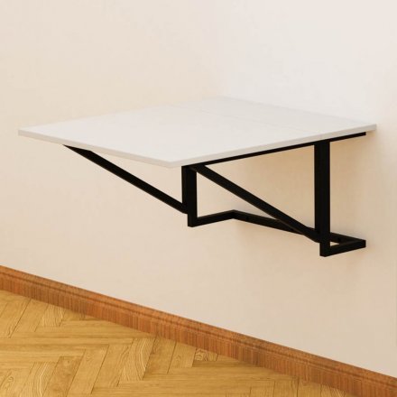 Стіл розкладний Олександр 1 Ferrum-decor 750x600x700 Чорний метал ДСП Біле 16 мм (FRD-104892) Стіл розкладний Олександр 1 Ferrum-decor 750x600x700 Чорний метал ДСП Біле 16 мм (FRD-104892)
