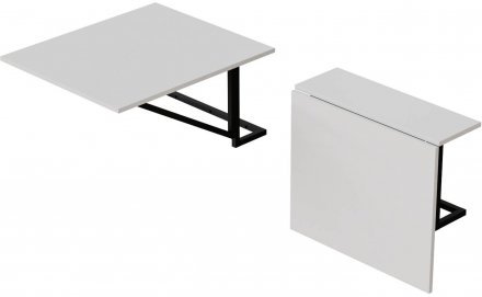 Стіл розкладний Олександр 1 Ferrum-decor 750x600x700 Чорний метал ДСП Біле 16 мм (FRD-104892) Стіл розкладний Олександр 1 Ferrum-decor 750x600x700 Чорний метал ДСП Біле 16 мм (FRD-104892)