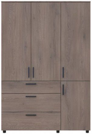 Шафа для одягу Doros Торн Кремона Канноло 3 ДСП/3Ш (штанга) 135х51.6х200 (DRS-012069) Шафа для одягу Doros Торн Кремона Канноло 3 ДСП/3Ш (штанга) 135х51.6х200 (DRS-012069)