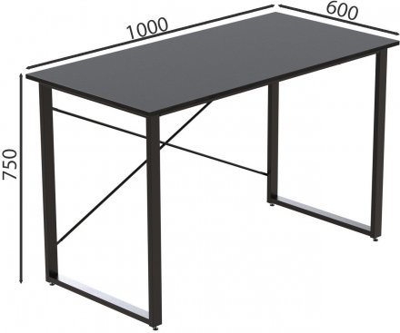 Комп'ютерний стіл Ferrum-decor Дейв 75x100x60 чорний ДСП Сосна Кембра 16мм (FRD-101968) Комп'ютерний стіл Ferrum-decor Дейв 75x100x60 чорний ДСП Сосна Кембра 16мм (FRD-101968)